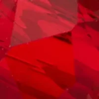  Red Beaded Gold Tone Hoop Earrings