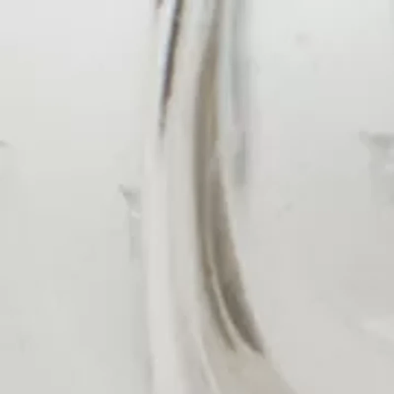 Silver Tone Shaky Hoop Earrings