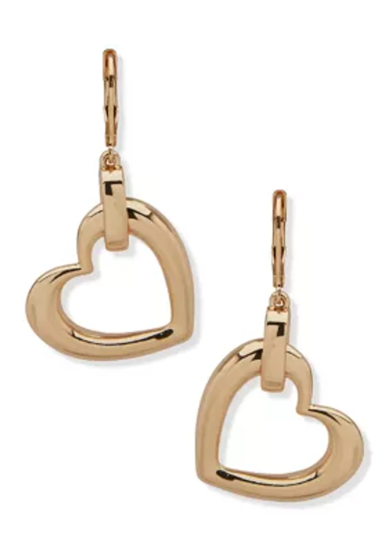 Heart Drop Earrings