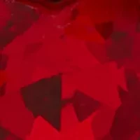 Gold Tone Siam Heart Duo Stud Earrings 