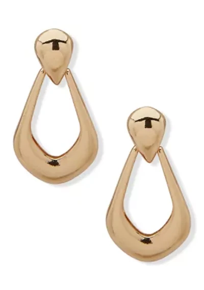 Puffy Doorknocker Earrings