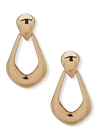 Puffy Doorknocker Earrings