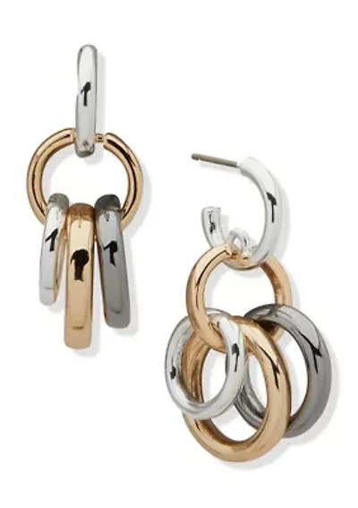  Post Ring Chandelier Earrings