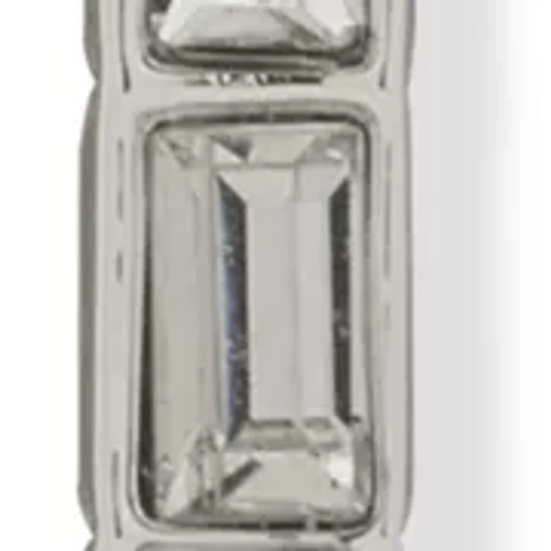 Crystal Square Hoop Earrings