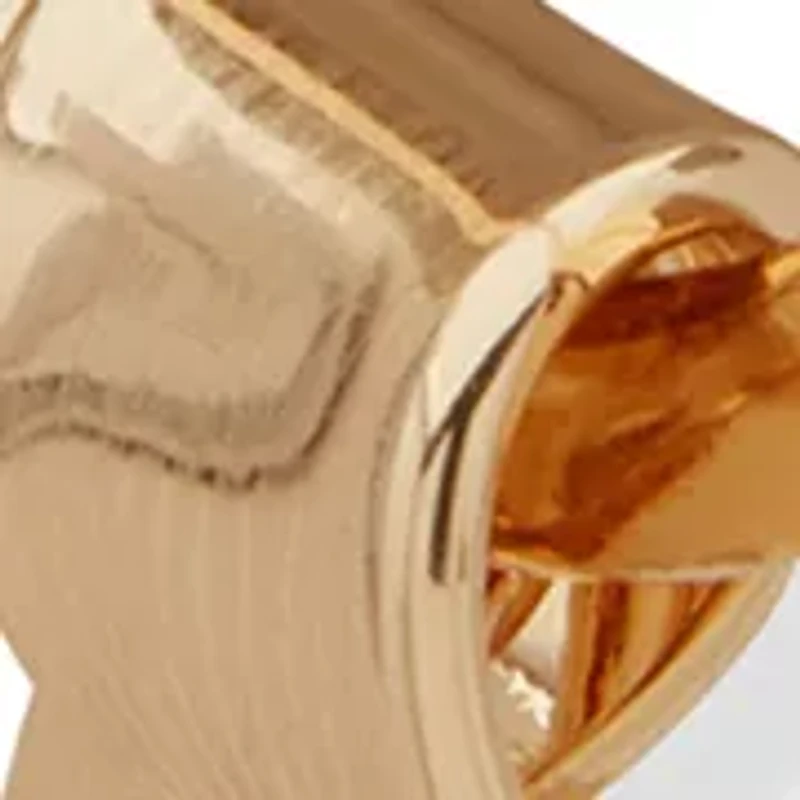  Hoop Gold Tone Earrings