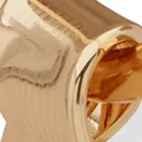  Hoop Gold Tone Earrings