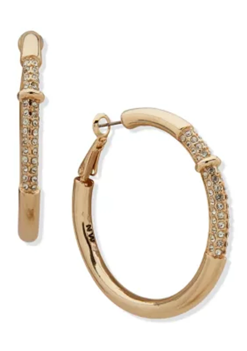 Pavé Hoop Earrings