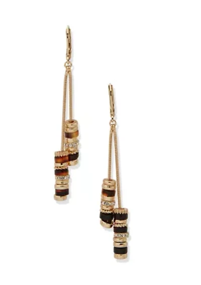Beaded Linear Earrings