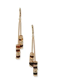 Beaded Linear Earrings