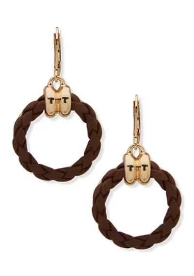  Leather Doorknocker Earrings