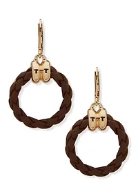  Leather Doorknocker Earrings