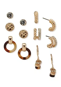  Multi Accent 3 Pack Earrings