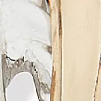 Braided Tri Tone Post Closure Earrings