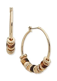  Beaded Click It Hoop Earrings
