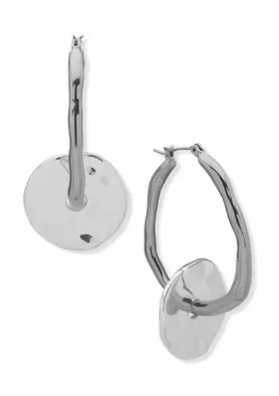 Disc Click It Hoop Earrings