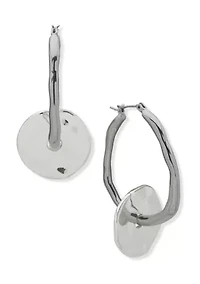Disc Click It Hoop Earrings