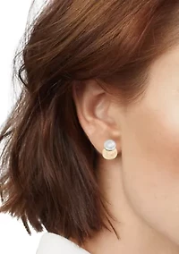 Disc Click It Hoop Earrings