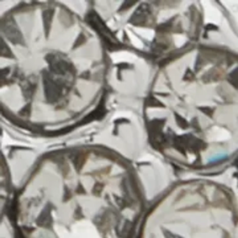 Crystal Pavé Silver Tone Sphere Duo Earrings