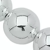 Silver Tone 17" Metal Ball Collar Necklace