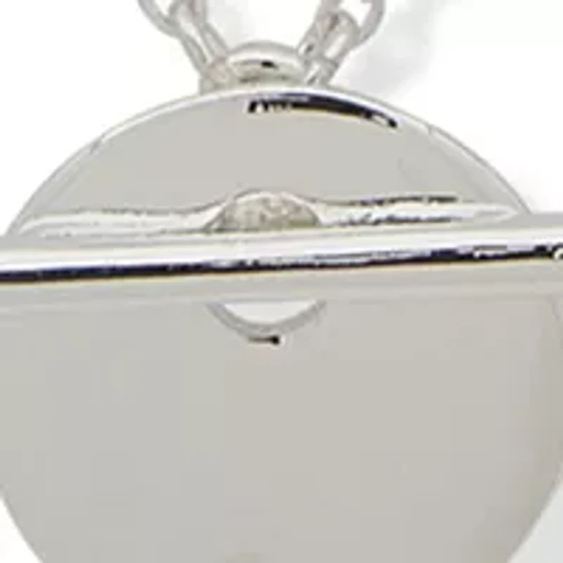 Silver Tone 17'' Multirow Pendant Necklace