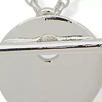Silver Tone 17'' Multirow Pendant Necklace