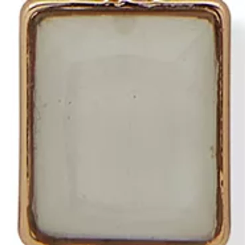 Stone Square Drop Necklace