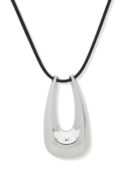 Silver Tone Pendant Necklace