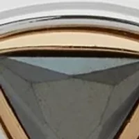 Tri Tone Pendant Necklace