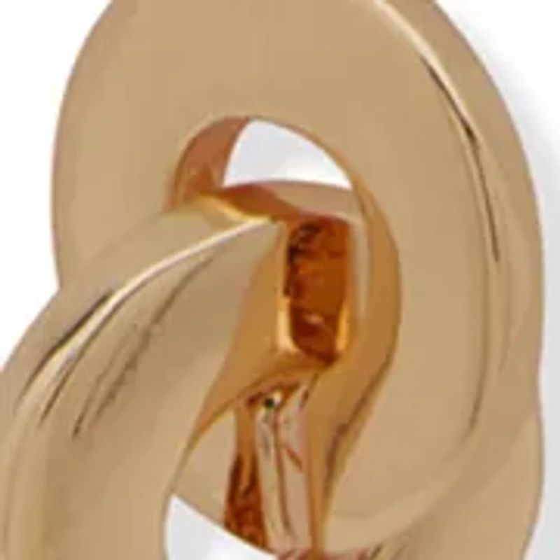 Gold Tone Multirow Buckle Necklace