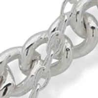 Silver Tone Crystal Pave Multirow Necklace