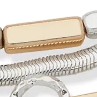 Multirow Tri-Tone Necklace