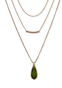 Multi-Row Pendant Necklace