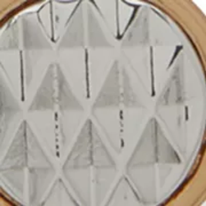 Multirow Tri-Tone Pendant Necklace