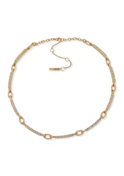 Pavé Bar Link Collar Necklace