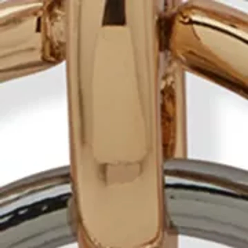 Tri Tone Ring Pendant Necklace