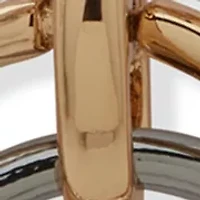 Tri Tone Ring Pendant Necklace