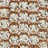 Gold Tone Crystal Waterfall Pendant Necklace