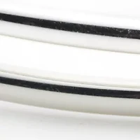 Silver-Tone 2 Stretch Bangles Boxed Gift Set