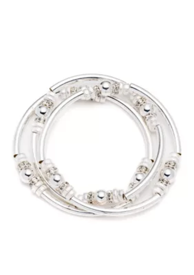 Mingle Stretch Bangle Bracelet Set