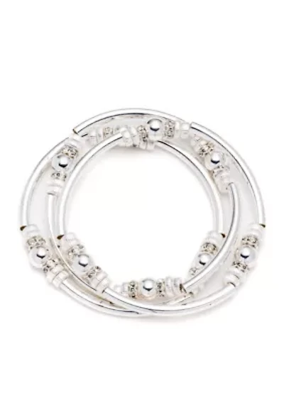 Mingle Stretch Bangle Bracelet Set
