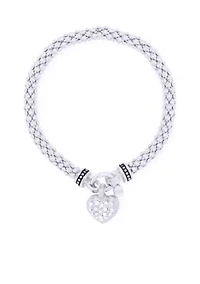 Pavé Heart Stretch Bracelet - Boxed
