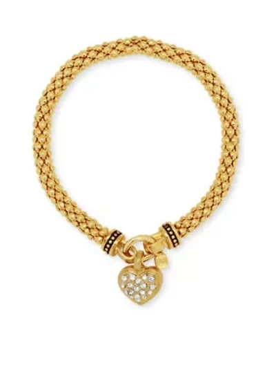 Pavé Heart Stretch Bracelet - Boxed
