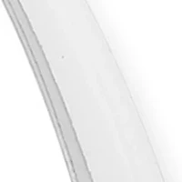 Silver Tone Teardrop Tubular Hoop Earrings