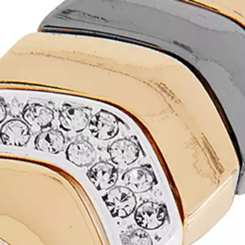 Tri-Tone Stretch Bracelet - Boxed Jewelry 