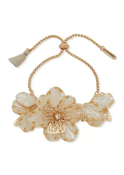 Bolo Slider Flower Statement Bracelet
