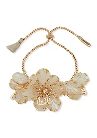 Bolo Slider Flower Statement Bracelet