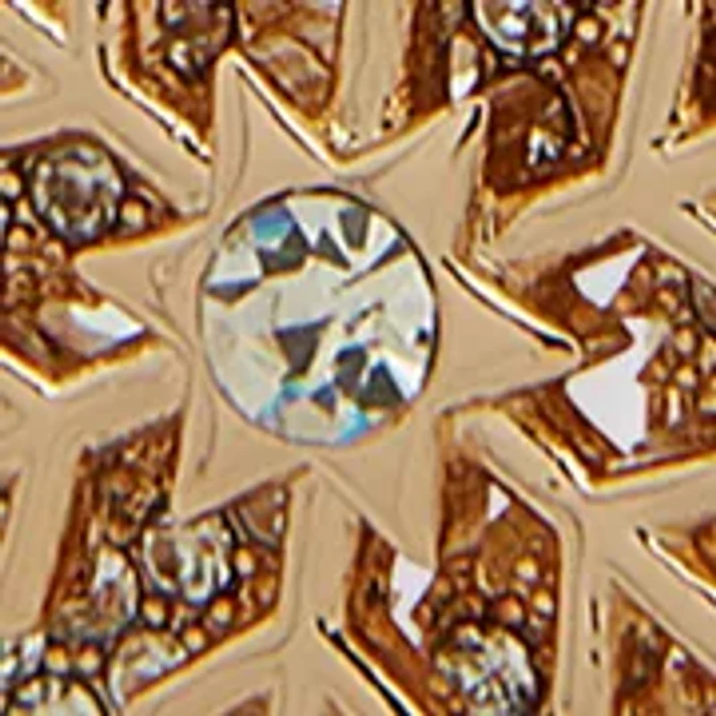 Beaded Snowflake Stretch Bracelet Set