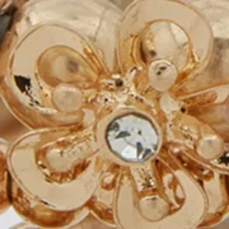 Flower Beaded Wrap Bracelet