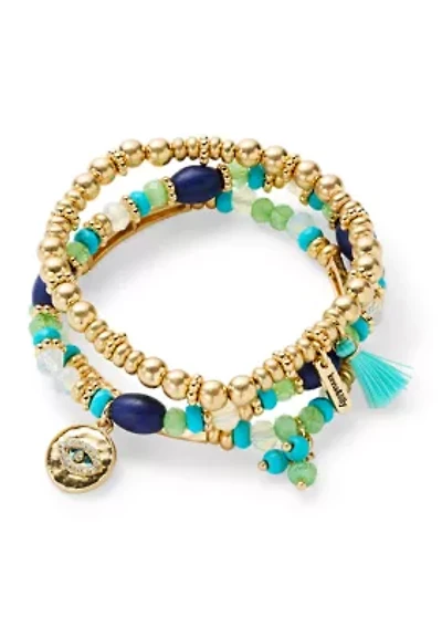 Beaded Stretch Bracelet Set