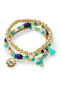 Beaded Stretch Bracelet Set